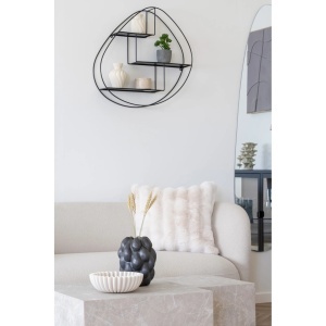 Perna decorativa Galena, Alb, 45x45 cm - Img 2