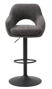 Scaun bar COWLEY SELECT, Gri inchis, 54x96-112x51 cm - Img 4
