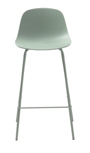 Scaun bar WHITBY, Verde prafuit, 45x93x47 cm - Img 3