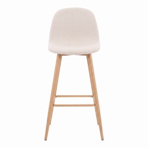 Scaun de bar Bella, Natural, 41.5x49x108 cm - Img 4