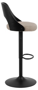 Scaun de bar Lucy, Maro, 113x47x50.5 cm - Img 5