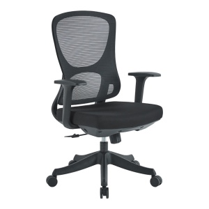 Scaun de birou, Litulo, Negru, 50.5x51x106 cm