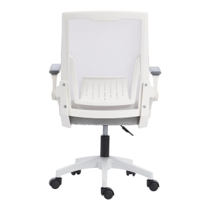 Scaun de birou, Penza, Alb, 58x48x102 cm - Img 6