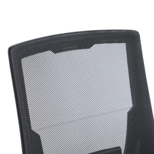 Scaun de birou, Penza, Negru, 58x48x102 cm - Img 6