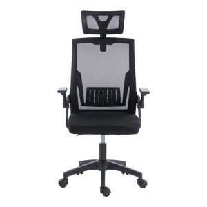 Scaun de birou, Plymot, Negru, 58x48x122 cm - Img 5