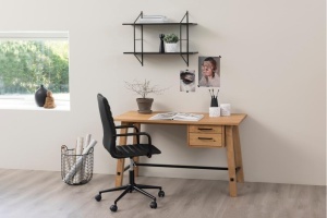 Scaun de birou Winslow V1, Negru, 103x51x58 cm - Img 2
