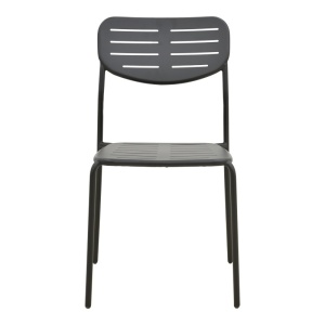 Scaun de gradina Stivuibil, Deraby, Negru, 45.5x52.5x83 cm - Img 5