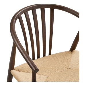 Scaun dining Agustin, Gri, 52.5x57x78 cm - Img 3