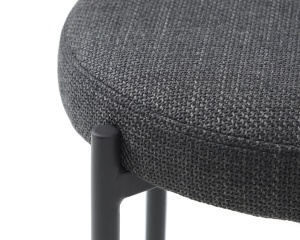 Scaun dining fara spatar PELICAN, Negru, 44x48x44 cm - Img 3