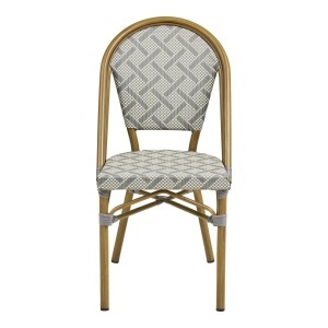 Scaun dining Lauria, Alb, 57x45x88 cm - Img 4