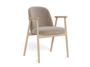 Scaun dining Leo, Alb, 80.5x55.5x57 cm - Img 2