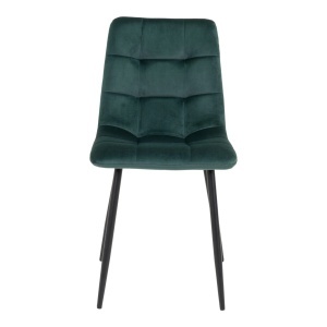 Scaun dining Middelfart, Verde inchis, 55x44x86 cm - Img 4