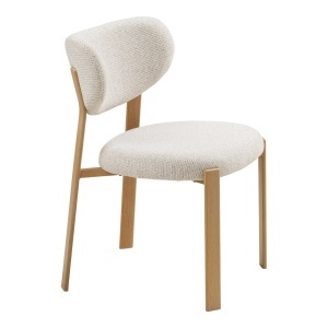 Scaun dining Savina, Bej, 60x50x81 cm