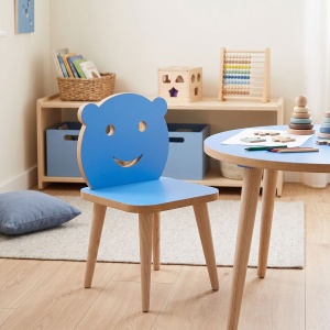 Scaun pentru copii Jerry, Albastru, 30x30x52 cm - Img 2