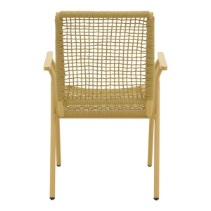 Scaun stivuibil, Weave, Bej, 63x57x86 cm - Img 6