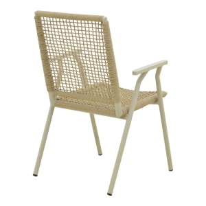 Scaun stivuibil, Weave, Natural, 63x57x86 cm - Img 3