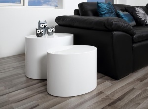 Set 2 piese Masute de cafea Mice V1, Alb, 40x33x48 cm