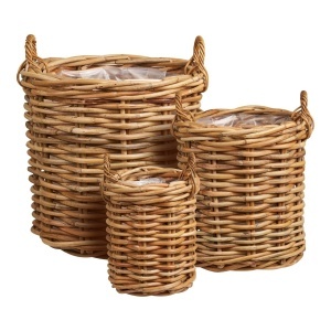Set 3 piese Cosuri Burton, Natural, 62x62x53 cm - Img 3