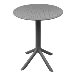 Set mobilier dining 3 piese Mercon Crossie, Antracit, 60x60x75 cm - Img 3