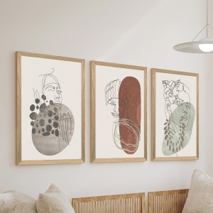 Tablou cu rama, Linento, Multicolor, 0.3x33x48 cm