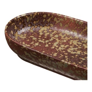 Tava decorativa, Maro inchis, 23.5x11x3.5 cm