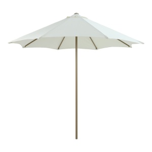 Umbrela de gradina, Mawoo, Alb, 250x250x235 cm