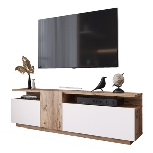 Έπιπλο TV Elana Sonoma-Λευκό 150x29.5x46.3cm