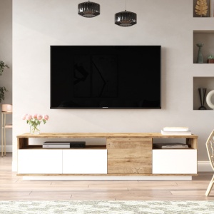 Έπιπλο TV FR5 Athlantic Pine-Λευκό