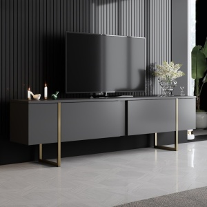 Έπιπλο TV Luxe Ανθρακί 180x30x50 cm