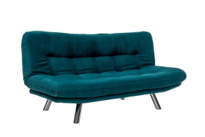 Αναδιπλούμενος καναπές 3 θέσεων Misa Small Sofabed Πετρόλ Πράσινο - Img 4