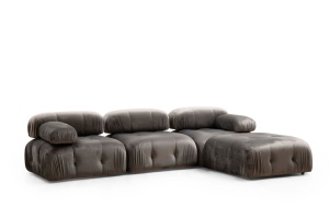 Αρθρωτός καναπές Bubble Γκρι 95x95x75 cm - Img 3