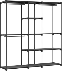 Αρθρωτό Σταντ Κρεμάστρας Songmics Μαύρο 182x43x182 cm