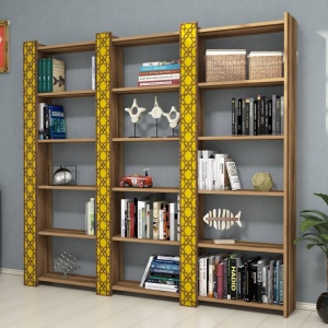 Βιβλιοθήκη City 3 - Walnut, Yellow