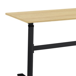 Γραφείο ρυθμιζόμενο καθ’ ύψος Karla sonoma - μαύρο 120x60x72/115 cm - Img 4