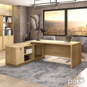 Γραφείο Amazon Right Sonoma 180x160x76 cm - Img 3
