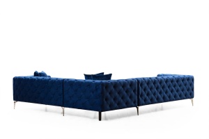 Γωνιακός Καναπές Como Navy Blue - Img 5