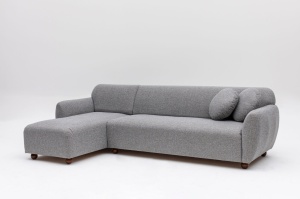 Γωνιακός Καναπές Eddy Ανοιχτό Γκρι 162x93x86 cm - Img 7