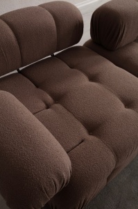 Δεξιός Modular Γωνιακός Καναπές Doblo Cappuccino 315x210x80 cm - Img 8