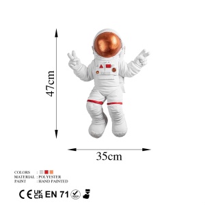 Διακοσμητικό Τοίχου Yak-001 Astronaut, Κεραμιδί, 35x47x10 cm - Img 10