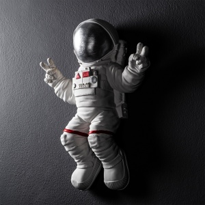 Διακοσμητικό Τοίχου Yak-001 Astronaut, Λευκό, 35x47x10 cm - Img 6