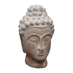 Διακοσμητικό Τραπεζιού Buddha Rolia terracotta Γκρι 16x16x28 cm