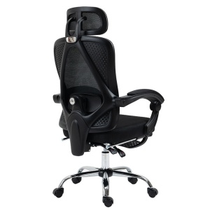 Διευθυντική καρέκλα γραφείου με υποπόδιο Titan Premium Quality ύφασμα υψηλής ποιότητας - πλέγμα μαύρο - Img 6