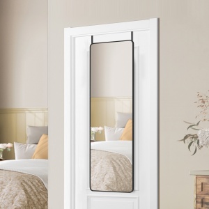 Επιδαπέδιος καθρέφτης Μαύρο Songmics 120x40x1.3 cm