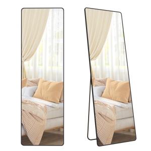 Επιδαπέδιος καθρέφτης Μαύρο Songmics 160x50x1.3 cm - Img 6