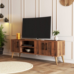 Έπιπλο TV Exxen-1582 Walnut - Img 2