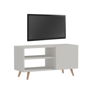 Έπιπλο TV Orianne λευκή μελαμίνη-Φυσικό 90x32x46 cm
