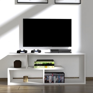 Έπιπλο TV Waldo Λευκό 100x29.5x40 cm - Img 3