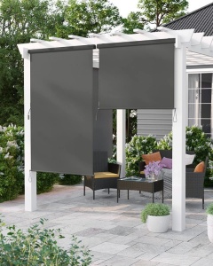 Κάθετη τέντα, Songmics, 140 x 250 cm, Γκρι - Img 5