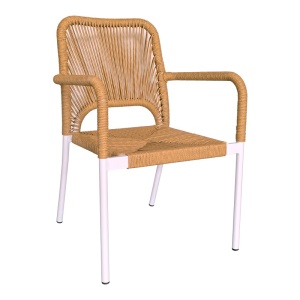 Καρέκλα κήπου Norture Λευκό 57x61x85 cm
