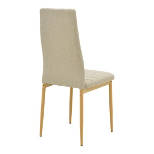 Καρέκλα Parker Μπεζ 39.5x48x95 cm - Img 2